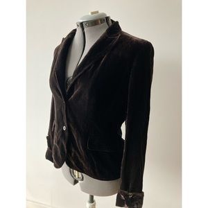 Brown Velvet Blazer